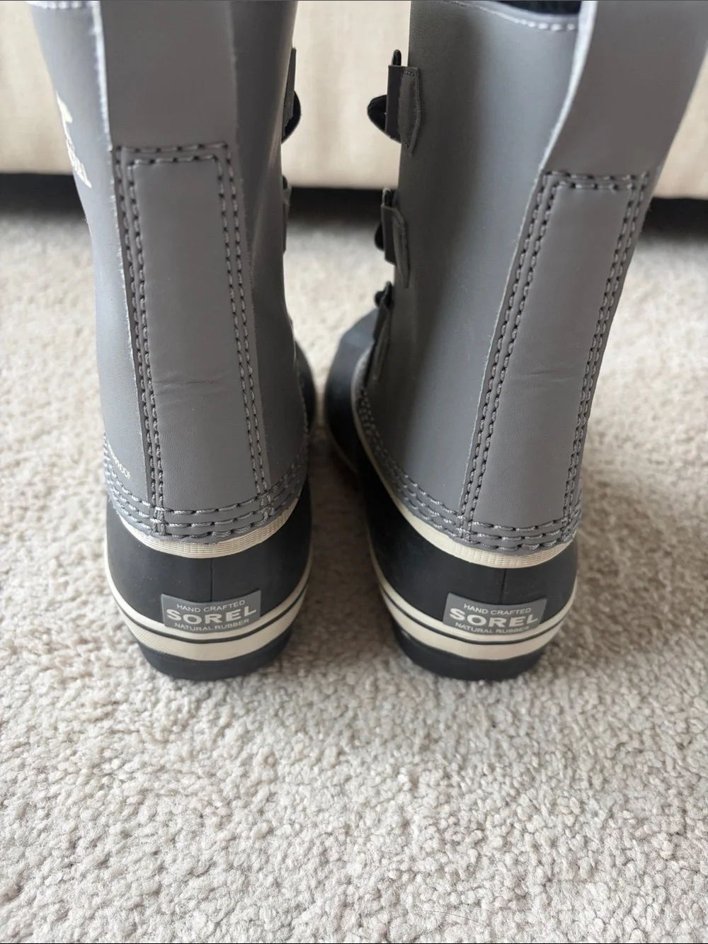 Sorel Kids Grey & Black Waterproof Winter Boots